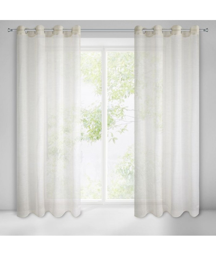 Firana z siateczki Arleta 140x250 beżowa