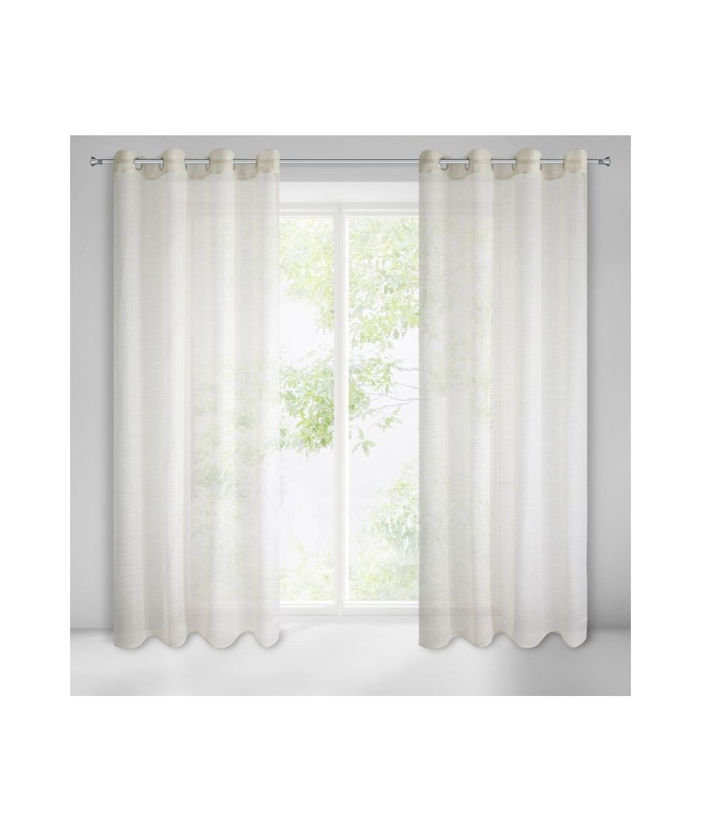 Firana z siateczki Arleta 140x250 beżowa