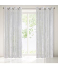 Firana z siateczki Abigail 140x250 kremowa