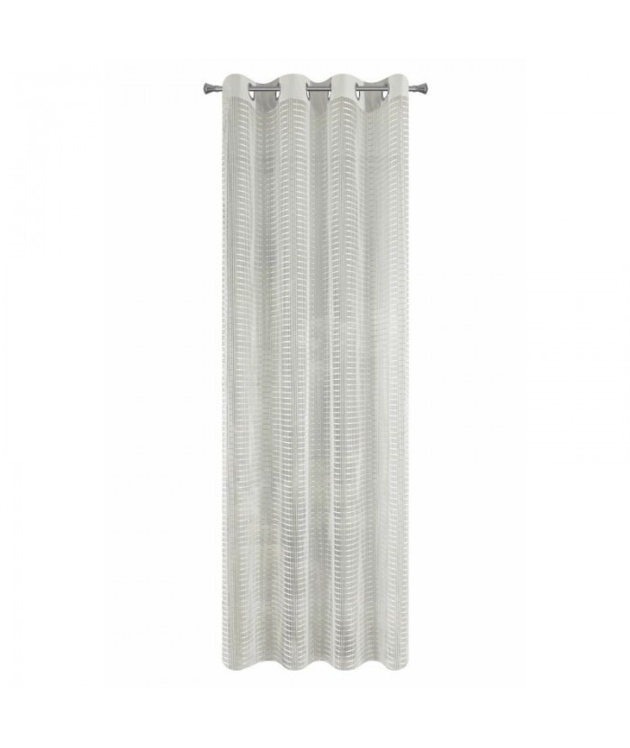 Firana z siateczki Abigail 140x250 kremowa