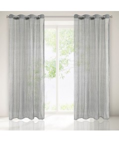 Firana z siateczki Agnes 140x250 stalowa