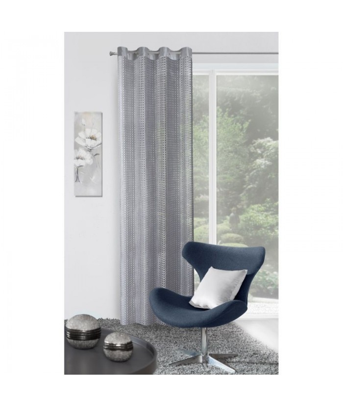 Firana z siateczki Agnes 140x250 stalowa