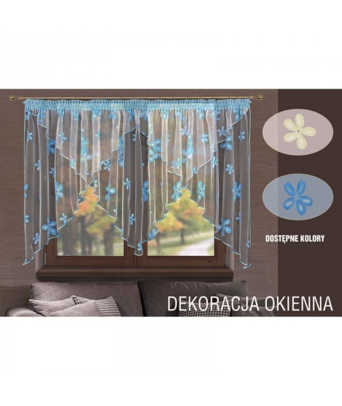 Firana Regina 400x145 kremowa