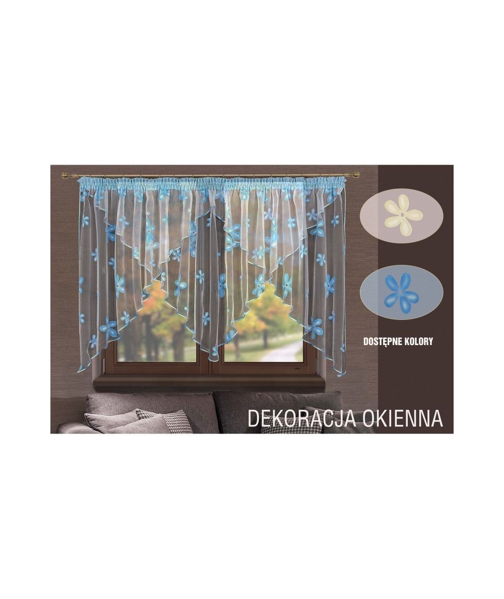 Firana Regina 400x145 kremowa