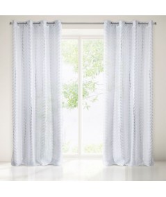 Firana Biray 140x250 biała/srebrna