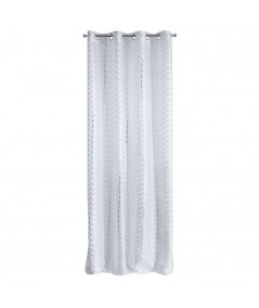 Firana Biray 140x250 biała/srebrna