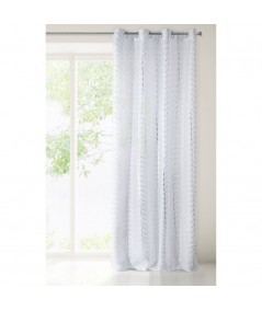 Firana Biray 140x250 biała/srebrna