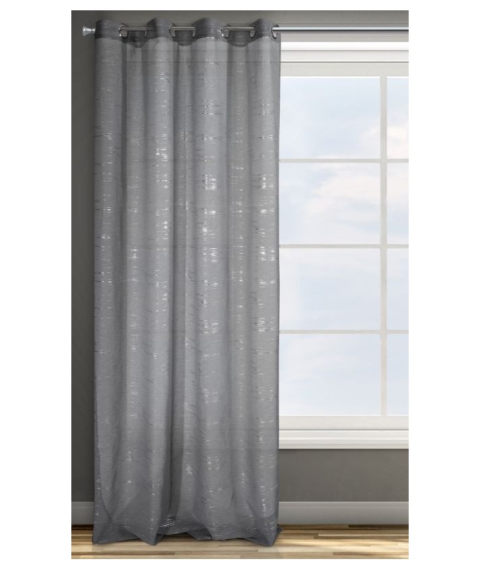 Zasłona Lyn 140x250 stalowa/srebrna