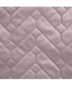 Narzuta welwetowa Luiz 170x210 pudrowa/srebrna