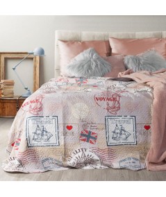 Narzuta z nadrukiem Londyn 170x210 kolorowa