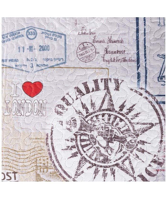 Narzuta z nadrukiem Londyn 170x210 kolorowa