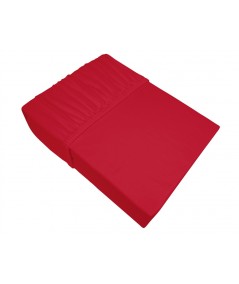 Prześcieradło bawełna jersey plus Bielbaw 160X200 z gumką czerwone