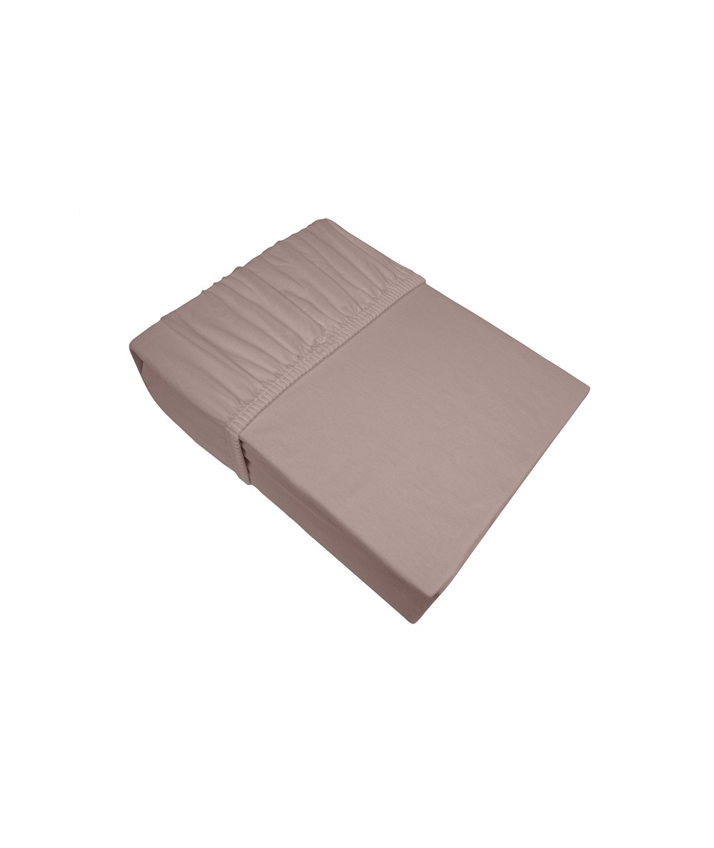 Prześcieradło bawełna jersey Frotex 140X200 z gumką cafe