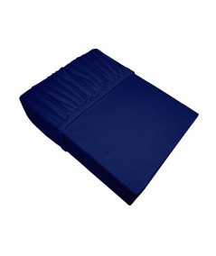 Prześcieradło bawełna jersey Frotex 180X200 z gumką granatowe