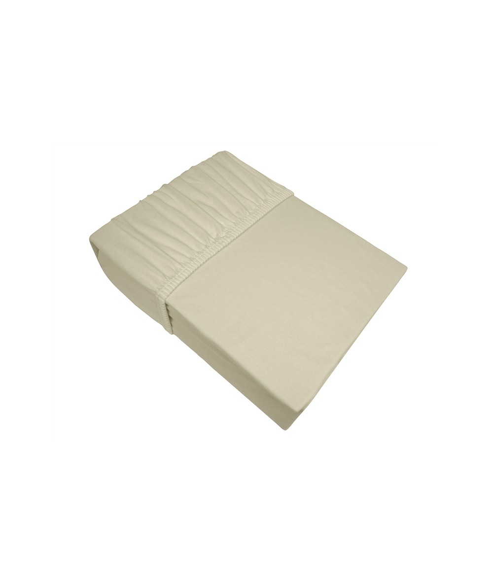 Prześcieradło bawełna jersey Frotex 180X200 z gumką kośc słoniowa