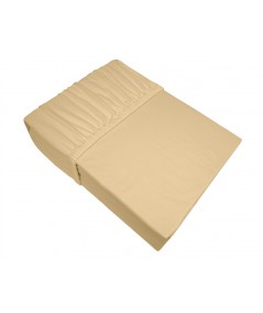 Prześcieradło bawełna jersey Frotex 180X200 z gumką cappucino