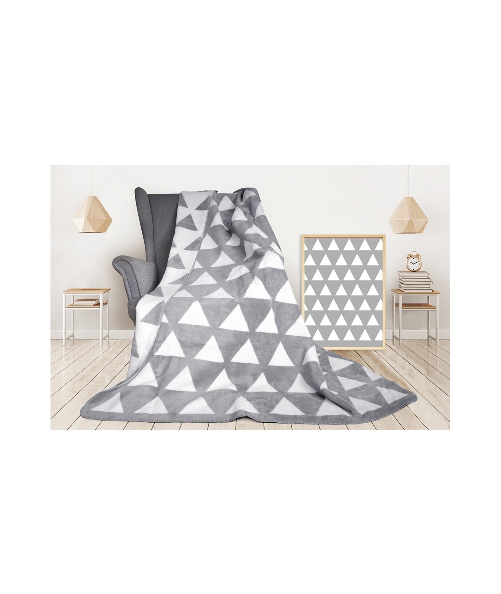 Koc bawełniany Glamour 150x200 Mauri popielaty