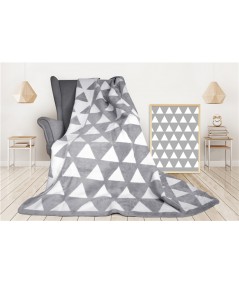 Koc bawełniany Glamour 150x200 Mauri popielaty