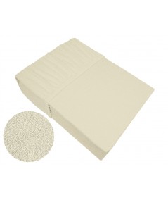Prześcieradło bawełna frotte Frotex 180x200 z gumką kość słoniowa