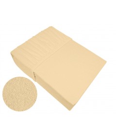 Prześcieradło bawełna frotte Frotex 200x220 z gumką cappucino