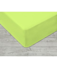Prześcieradło bawełna jersey 70x140 z gumką seledynowe