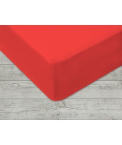 Prześcieradło bawełna jersey 120x200 z gumką koral