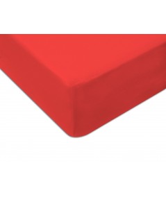 Prześcieradło bawełna jersey 120x200 z gumką koral
