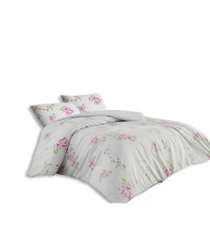 Pościel bawełniana Jasmine Pink 160x200 + 2x70x80