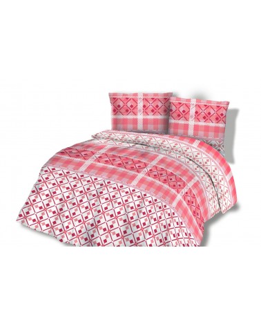Pościel flanela bawełniana Flanellini 45-2 160x200 + 2x70x80 