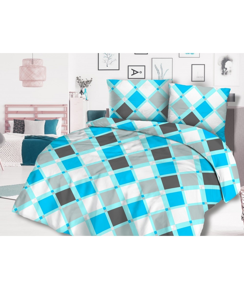 Pościel flanela bawełniana Flanellini 47-1 200x220 + 2x70x80 