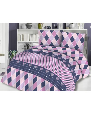 Pościel flanela bawełniana Flanellini 49-1 200x220 + 2x70x80 