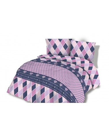 Pościel flanela bawełniana Flanellini 49-1 200x220 + 2x70x80 