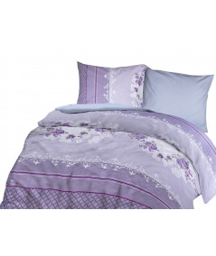 Pościel bawełniana Delfina Indigo 200x220 + 2x70x80