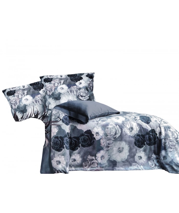 Pościel satyna bawełniana Aura 200x220 + 2x70x80 Luxury