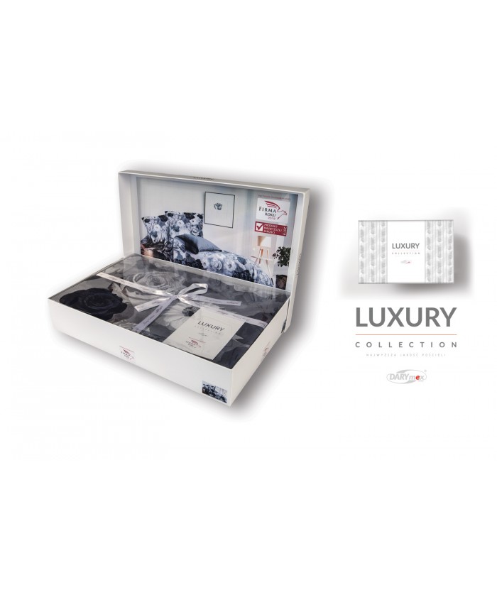Pościel satyna bawełniana Aura 200x220 + 2x70x80 Luxury