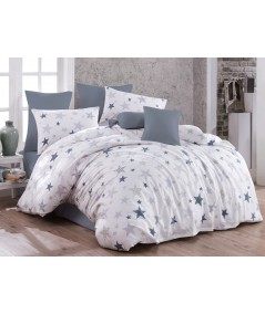 Pościel bawełniana 160x200 + 2x70x80 Galaxy Grey Exclusive