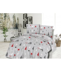 Pościel flanela bawełniana Flanellini 75-1 160x200 + 2x70x80 