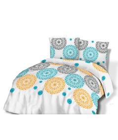 Pościel flanela bawełniana Flanellini 76-2 160x200 + 2x70x80 