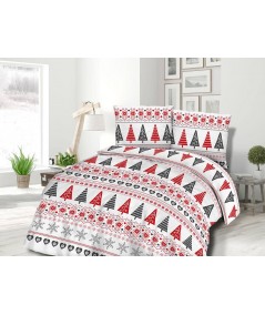Pościel flanela bawełniana Flanellini 77-1 180x200 + 2x70x80 