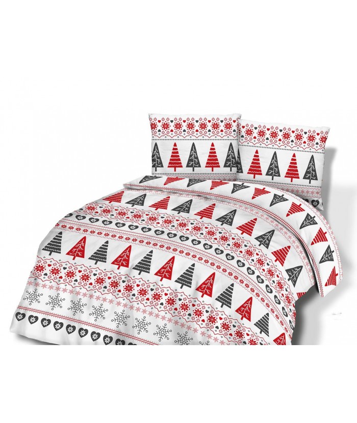 Pościel flanela bawełniana Flanellini 77-1 180x200 + 2x70x80 