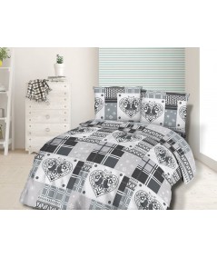 Pościel flanela bawełniana Flanellini 71-2 200x220 + 2x70x80 