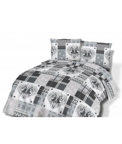 Pościel flanela bawełniana Flanellini 71-2 200x220 + 2x70x80 