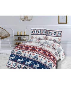 Pościel flanela bawełniana Flanellini 78-2 200x220 + 2x70x80 