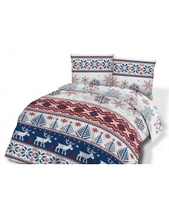 Pościel flanela bawełniana Flanellini 78-2 200x220 + 2x70x80 