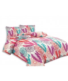 Pościel flanela bawełniana Flanellini 22-2 160x200 + 2x70x80 