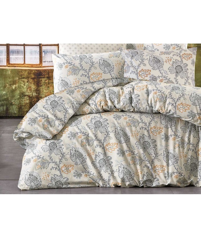 Pościel bawełniana 160x200 + 2x70x80 Valencia Beige Exclusive