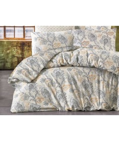 Pościel bawełniana 160x200 + 2x70x80 Valencia Beige Exclusive