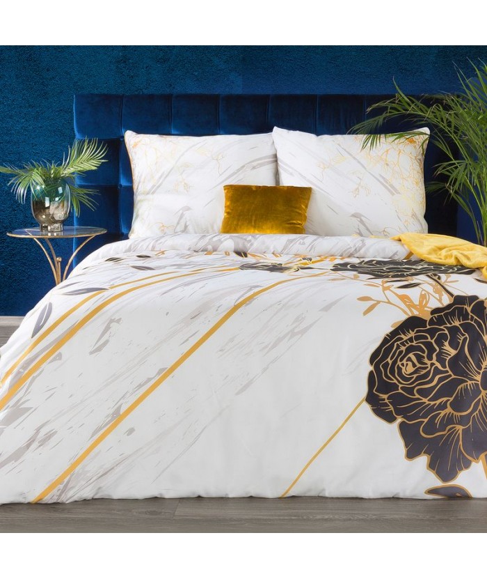 Pościel makosatyna bawełniana Eva Minge Roxane 160x200 + 2x 70x80