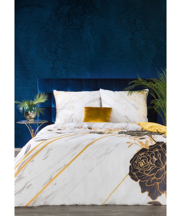 Pościel makosatyna bawełniana Eva Minge Roxane 160x200 + 2x 70x80