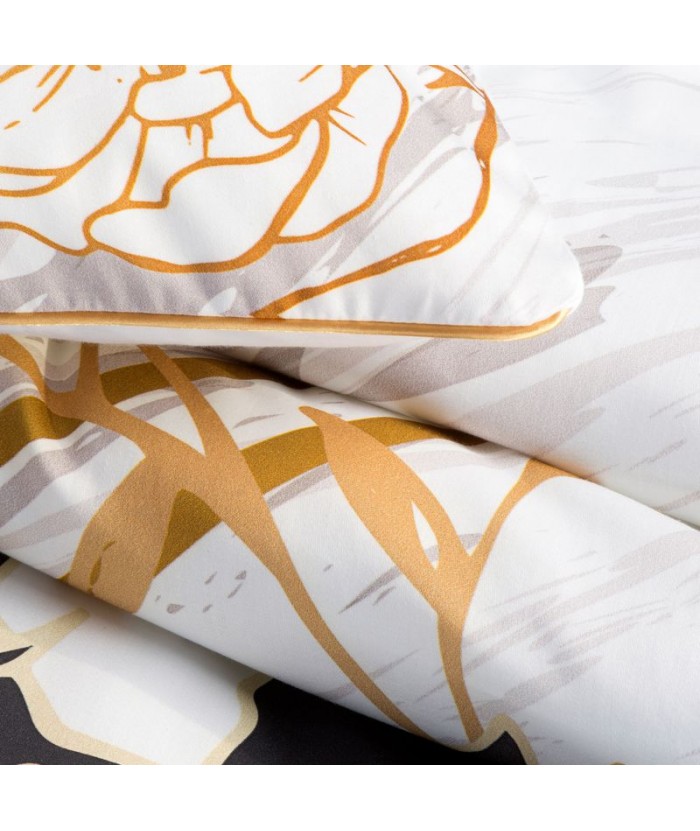 Pościel makosatyna bawełniana Eva Minge Roxane 160x200 + 2x 70x80